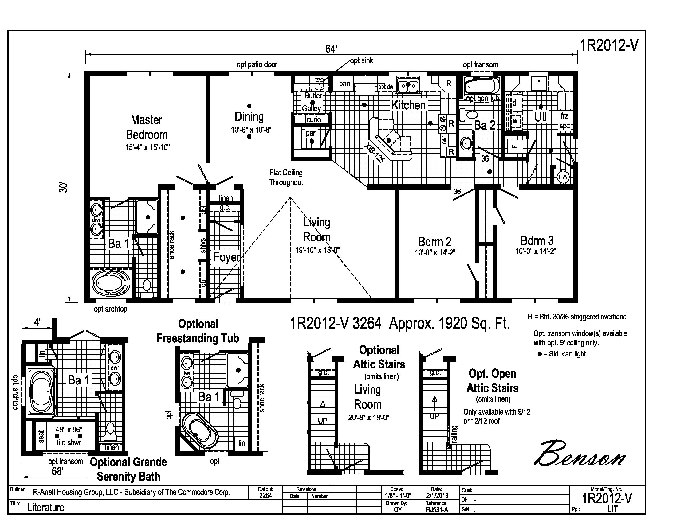 Rockbridge Modular Homes - Benson - 1R2012-V | Find a Home | R-Anell Homes